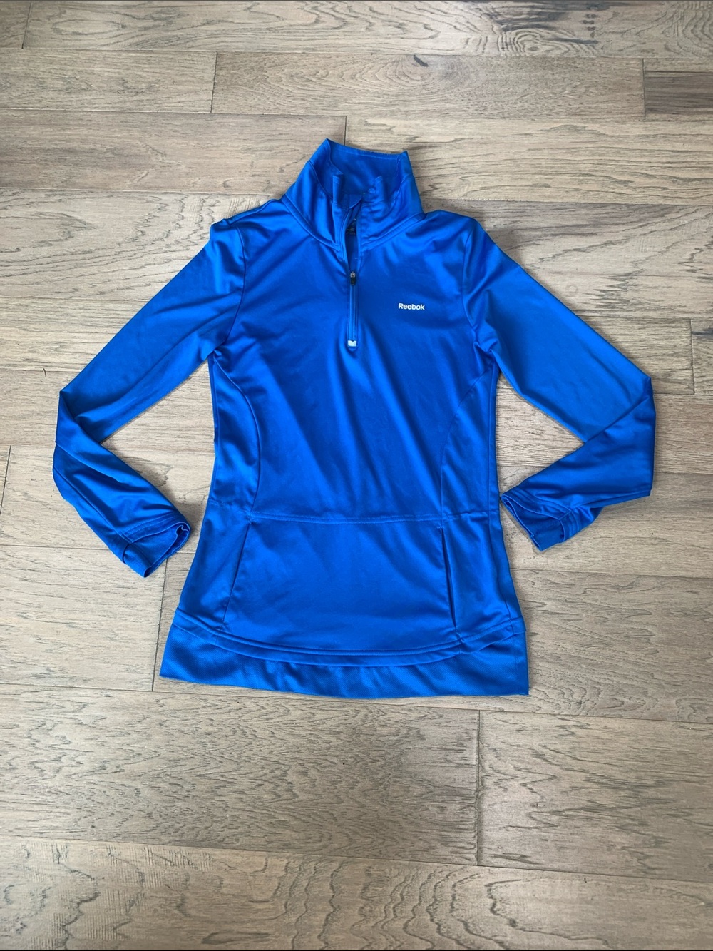 Reebok Women’s Royal Blue Long-Sleeve Quarter-Zip Pullover
